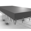 430 x 230 cm | Afdekzeil Antraciet