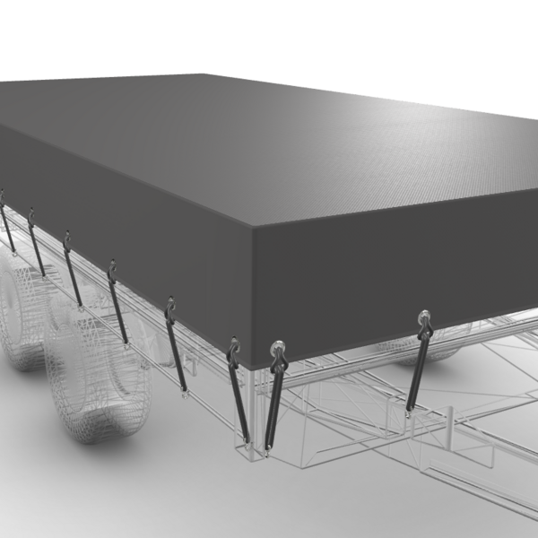 430 x 230 cm | Afdekzeil Antraciet