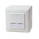 Combi boîte d'encastrement + boîte en saillie CAT5e 2x RJ45 blindé LSA Combi boîte d'encastrement + boîte en saillie CAT5e 2x RJ45 blindé LSA