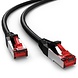 Cat6 S/FTP PIMF LSOH noir 0.5 mètres Cat6 S/FTP PIMF LSOH noir 0.5 mètres