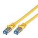 Câble patch Cat7 1M Jaune SSTP/PiMF sans halogène Câble patch Cat7 1M Jaune SSTP/PiMF sans halogène