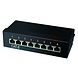 Panneau de brassage Cat6 à 8 ports noir Panneau de brassage Cat6 à 8 ports noir