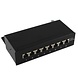 Panneau de brassage Cat6A à 8 ports RAL 9005 Panneau de brassage Cat6A à 8 ports RAL 9005