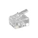 Connecteur RJ11 - 4 pol. - Non blindé 10 pièces Connecteur RJ11 - 4 pol. - Non blindé 10 pièces