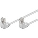 Câble UTP Cat5e 5 M Blanc 2 x coudé Câble UTP Cat5e 5 M Blanc 2 x coudé