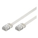 Câble UTP plat Cat5e de 7 mètres, blanc Câble UTP plat Cat5e de 7 mètres, blanc