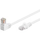 Câble UTP Cat5e 0,25 mètres blanc 1 x coudé Câble UTP Cat5e 0,25 mètres blanc 1 x coudé