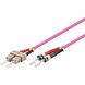 Câble à fibres optiques duplex OM4 50/125 SC-ST 2 M Câble à fibres optiques duplex OM4 50/125 SC-ST 2 M