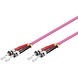 Câble à fibres optiques duplex OM4 50/125 ST-ST 0.5 M Câble à fibres optiques duplex OM4 50/125 ST-ST 0.5 M