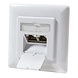 Inbouwdoos signaalwit CAT6a 2x RJ45 afgeschermd LSA RAL 9003 Inbouwdoos signaalwit CAT6a 2x RJ45 afgeschermd LSA RAL 9003