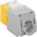 CAT6a Keystone RJ45 unshielded geel CAT6a Keystone RJ45 unshielded geel
