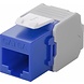 CAT6a Keystone RJ45 unshielded blauw CAT6a Keystone RJ45 unshielded blauw