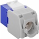 CAT6a Keystone RJ45 unshielded blauw CAT6a Keystone RJ45 unshielded blauw