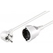 Câble d'alimentation CEE 7/7 coudé (mâle) vers CEE 7/4 (femelle) 5 M blanc Câble d'alimentation CEE 7/7 coudé (mâle) vers CEE 7/4 (femelle) 5 M blanc