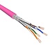 Cat.6 S/FTP Kabel Soepel AWG26 LSZH Roze 500m 100% koper Cat.6 S/FTP Kabel Soepel AWG26 LSZH Roze 500m 100% koper