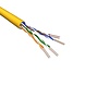 Câble Cat.6A U/UTP Flexible AWG24 LSZH Jaune 500m 100% cuivre Câble Cat.6A U/UTP Flexible AWG24 LSZH Jaune 500m 100% cuivre