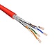 Câble Cat.6A S/FTP Flexible AWG26 LSZH Rouge 500m 100% cuivre Câble Cat.6A S/FTP Flexible AWG26 LSZH Rouge 500m 100% cuivre