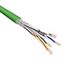 Cat.6A S/FTP Câble Flexible AWG26 LSZH Vert 500m 100% cuivre Cat.6A S/FTP Câble Flexible AWG26 LSZH Vert 500m 100% cuivre