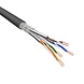 Cat.6A S/FTP Kabel Soepel AWG26 LSZH Zwart 500m 100% koper Cat.6A S/FTP Kabel Soepel AWG26 LSZH Zwart 500m 100% koper