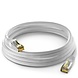 Cat6a S/FTP PIMF LSZH blanc 0.25 mètres Cat6a S/FTP PIMF LSZH blanc 0.25 mètres