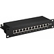 CAT 6a 10 inch patch panel 12 poorts CAT 6a 10 inch patch panel 12 poorts