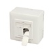 Boîte combi encastrée + en saillie CAT6a 2x RJ45 RAL9010 Boîte combi encastrée + en saillie CAT6a 2x RJ45 RAL9010