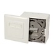 Boîte combi encastrée + en saillie CAT6a 2x RJ45 RAL9010 Boîte combi encastrée + en saillie CAT6a 2x RJ45 RAL9010