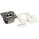Boîte combi encastrée + en saillie CAT6a 2x RJ45 RAL9010 Boîte combi encastrée + en saillie CAT6a 2x RJ45 RAL9010