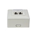 Boîte combi encastrée + en saillie CAT6 2x RJ45 RAL9010 Boîte combi encastrée + en saillie CAT6 2x RJ45 RAL9010