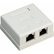 CAT6 netwerkdoos 2x RJ45 STP CAT6 netwerkdoos 2x RJ45 STP