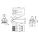 CAT6a Fiche modulaire RJ45 - Non blindée 10 pièces CAT6a Fiche modulaire RJ45 - Non blindée 10 pièces