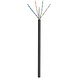 CAT6 U/UTP câble extérieur rigide 100M 100% Cuivre Noir (câble réseau sur bobine) CAT6 U/UTP câble extérieur rigide 100M 100% Cuivre Noir (câble réseau sur bobine)