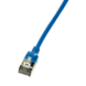 CAT6a U/FTP Ultraflex, 100% cuivre, bleu, 0.3M CAT6a U/FTP Ultraflex, 100% cuivre, bleu, 0.3M