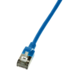 CAT6a U/FTP Ultraflex, 100% cuivre, bleu, 0.5M CAT6a U/FTP Ultraflex, 100% cuivre, bleu, 0.5M