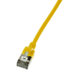 CAT6a U/FTP Ultraflex, 100% cuivre, jaune, 0.5M CAT6a U/FTP Ultraflex, 100% cuivre, jaune, 0.5M