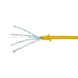 CAT6a U/FTP Ultraflex, 100% cuivre, jaune, 0.5M CAT6a U/FTP Ultraflex, 100% cuivre, jaune, 0.5M