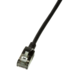 CAT6a U/FTP Ultraflex, 100% cuivre, noir, 0.3M CAT6a U/FTP Ultraflex, 100% cuivre, noir, 0.3M