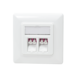 Glasvezel inbouwdoos faceplate 2-voudig Glasvezel inbouwdoos faceplate 2-voudig