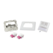 Glasvezel inbouwdoos faceplate 2-voudig Glasvezel inbouwdoos faceplate 2-voudig