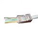 Perçage Connecteur CAT5e RJ45 - STP 100 pcs pour câble flexible et rigide Perçage Connecteur CAT5e RJ45 - STP 100 pcs pour câble flexible et rigide