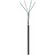 SF/UTP CAT6 câble extérieur rigide 50M CCA (câble réseau sur bobine) SF/UTP CAT6 câble extérieur rigide 50M CCA (câble réseau sur bobine)
