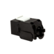 CAT6a keystone jack RJ45 UTP toolless noir CAT6a keystone jack RJ45 UTP toolless noir