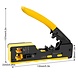 Professionele krimptang voor RJ45, RJ11 en RJ12 connectoren Professionele krimptang voor RJ45, RJ11 en RJ12 connectoren
