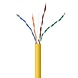 UTP CAT5e stug 305M CCA Geel (netwerkkabel op rol) UTP CAT5e stug 305M CCA Geel (netwerkkabel op rol)