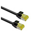 Ultra slim Patchkabel S/FTP Cat 6A zwart 1 M Ultra slim Patchkabel S/FTP Cat 6A zwart 1 M