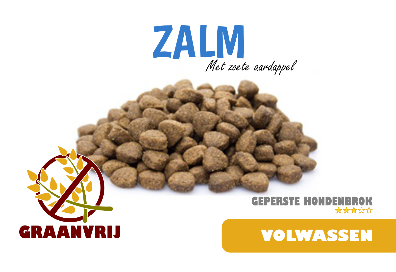 Krokante Brok met Zalm - Super Premium