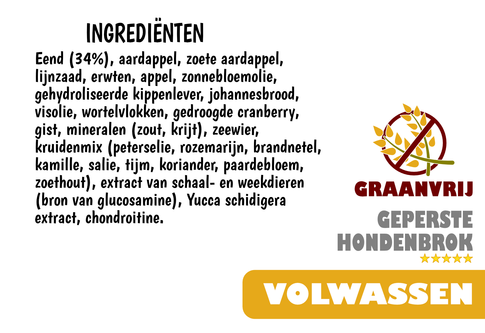 Graanvrij - Super Premium Excellent Eend & Zoete Aardappel