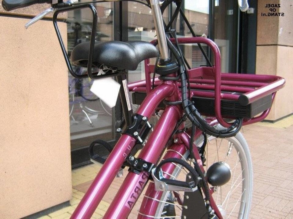 Zadel Op Stang Model 1 Voor Damesfiets Met Dubbele Stang