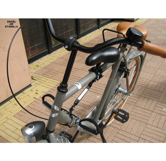 Zadel Op Stang Model 2 Voor Herenfiets Met Dubbele Stang