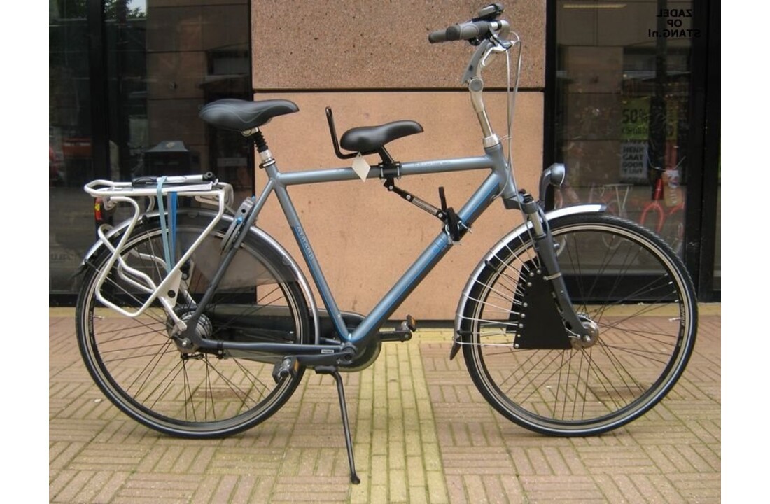 Zadel Op Stang Model 5 Voor Herenfiets Met Oversized Stang